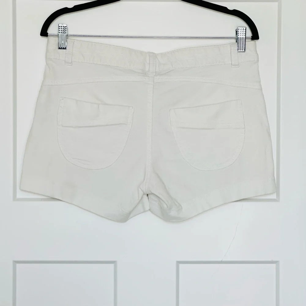 Athleta Women's White Corduroy Shorts - Picture 2 of 5